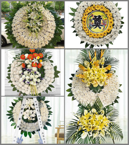 山东济宁泗水县大黄沟乡花圈速递